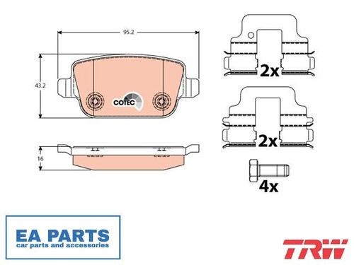 Brake pad set disc - brake,