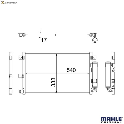 Condenser air conditioning - condenser,