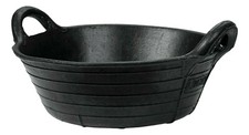 Rubber Non Breakable Feed Skip Bucket Trough 11ltr Cattle Sheep Goats Livestock