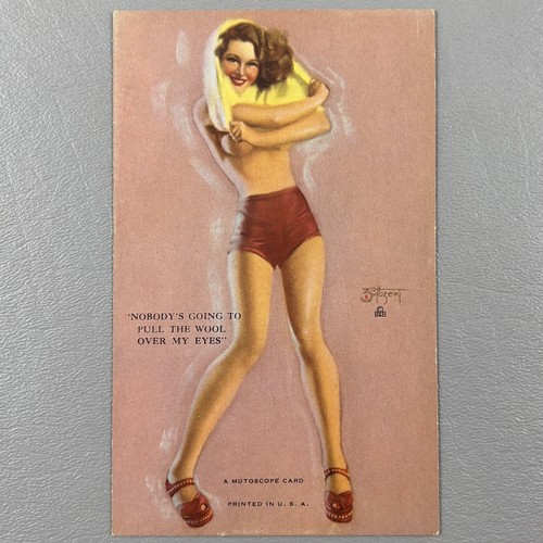 Vintage pin mutoscope card - vintage, up