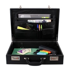 Executive Faux Leather Business Briefcase Attache Travel Case Work Bag AR