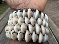 Triple Cowrie Shells Bracelet Handmade Uganda