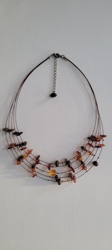 Strand multicoloured amber - strand,