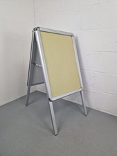 A2 ALUMINIUM PAVEMENT POSTER SIGN A-BOARD SNAP FRAME SHOP DISPLAY STAND