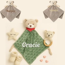 Personalised Baby Bear Rattle