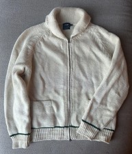 Drakes Zip Up Cardigan Jumper
