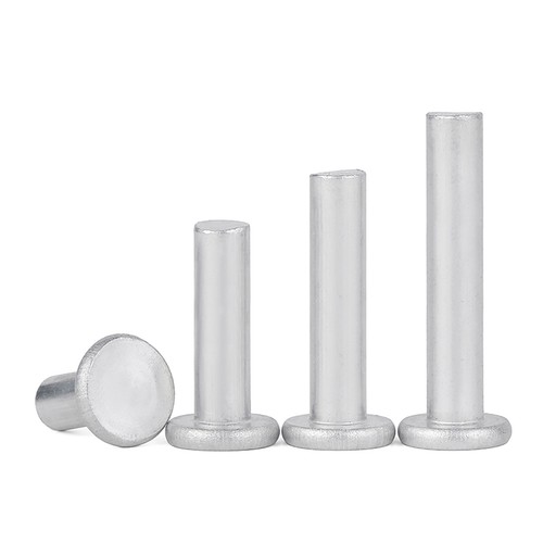 Solid flat head rivets - flat,