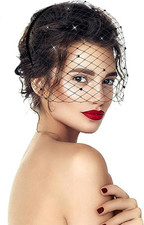 Black veil mesh - black,