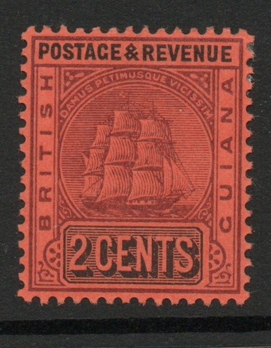 British guiana 1900 dull - guiana, 2c