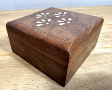 Wooden Vintage Trinket Box