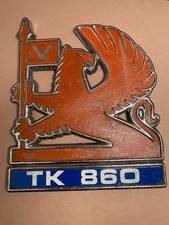 BEDFORD TK 860 COMMERCIAL TRUCK LORRY WAGGON TIPPER BADGE EMBLEM INSIGNIA