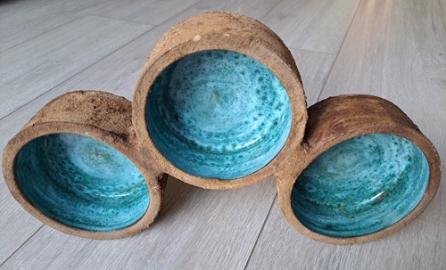 Signed studio pottery - pottery, clive