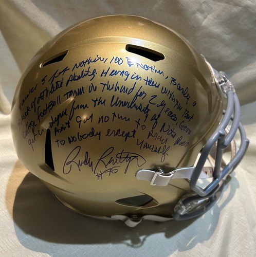 Rudy ruettiger signed - ruettiger,