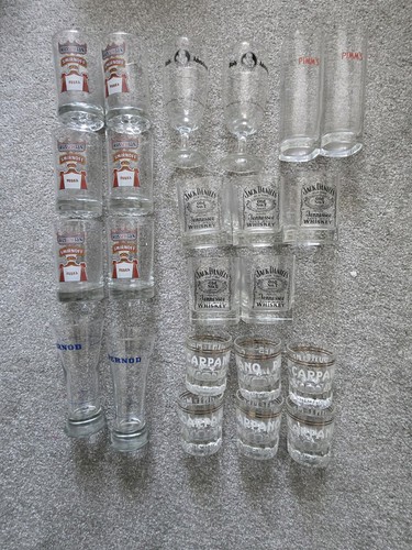 23x vintage spirit glass - vintage,