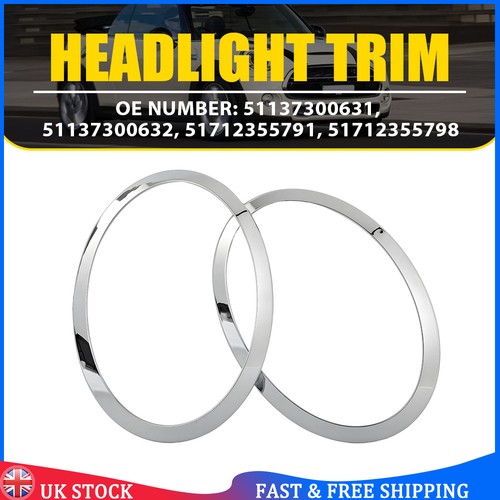 Pair chrome headlight ring - chrome,