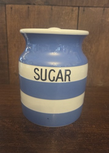 Green cornishware sugar - green,