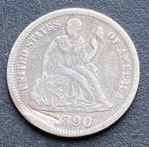 1890 usa dime - 1, seated