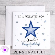 Personalised Birthday Card Son