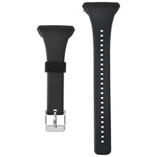 Silicone Watch Strap for Polar FT4 FT7 Fitness Tracker Watch Band Black