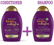 Biotin & Collagen Hair Thickening Sulfate Free Shampoo/Conditioner OGX 88-385ml