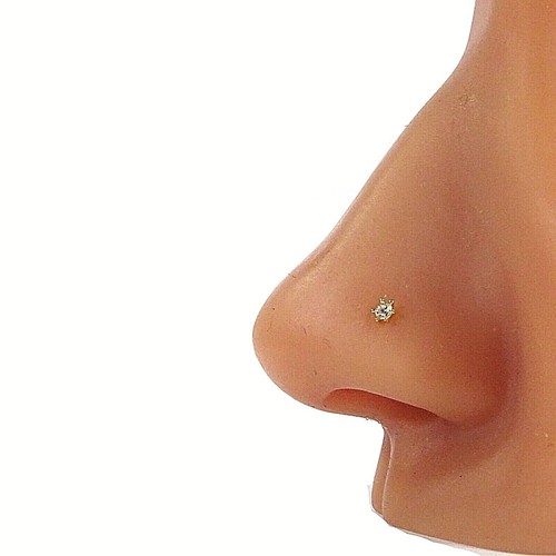 Diamond nose stud 02ct - nose,