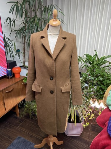 Zara camel colour coat size - zara,