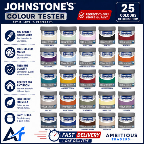 Johnstone paint tester pots - johnstone's,