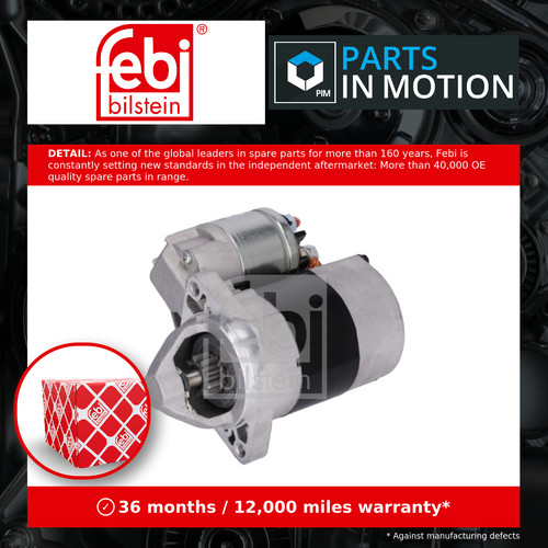 Starter motor fits smart - starter,