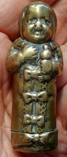 Victorian brass vesta - -, baby