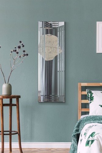 Large mirror silver bevelled - mirror,