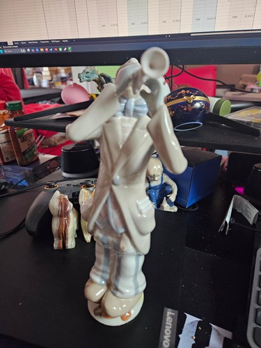 Vintage porcelain clown - vintage,