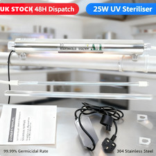 Ultra Violet 25W UV Water Treatment System 1.4Ton/H Steriliser Filter