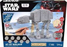 WoodWorX Star Wars AT-AT Walker 3D Wooden Model Kit Build with Paints