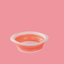 Collapsible Round Bowl Wash Basin Large Space Saving Camping Washing Up 43cm NEW