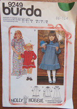 Burda 9249 Sewing pattern Baby Girl Child Holly Hobby Dress Pinafore Cut 2-3yrs
