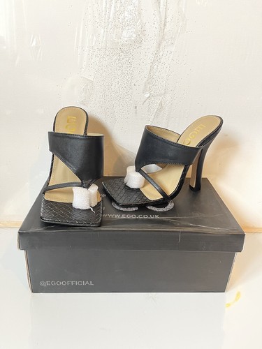 Ego heels black sandals size - ego,