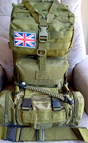 Expanded 50ltr molle - molle, 3p