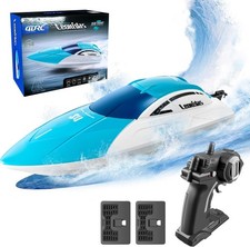 4DRC S4 RC Boat Remote Control Boat 2.4GHz High Speed RC Racing 2 Batteries -NEW