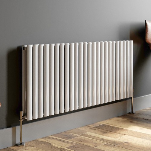 Horizontal white designer oval - white,