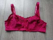M&S MARKS & SPENCER DARK RASPBERRY NON WIRED FULL CUP BRA UK SIZE 36C
