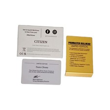 Citizen Pro Master AV 0072-o1x Limited Edition EcoDrive (Accessories Cards only)