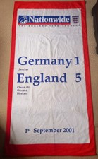 2001 Germany 1 England 5 Football World Cup Qualifier Nationwide Beach Towel NEW