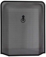 ® Black Fire Guard For Fireplace Open Fire Log Burner Safe Spark Screen
