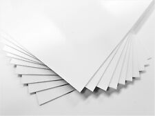 Polystyrene Gloss Sheet High Impact Plasticard 1mm A4 White Pack of 1 3 5 10