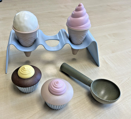 Ice cream cupcake - cream, &