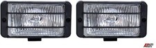 Pair Front Fog Lights Universal 2x 12V Halogen Lamps Car Van 4x4 5.83"x2.95"
