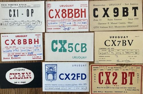 Qsl cards uruguay - uruguay,