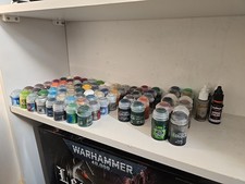 Warhammer 40k Games Workshop - Paints And Tools Bundle Set - Citadel & Others