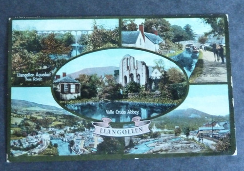 Llangollen vintage postcard - llangollen.,