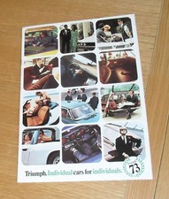 Triumph Brochure 1973 - Stag TR6 PI Spitfire GT6 2.5 PI 2000 Toledo